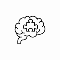 brain idea solution icon sign vector