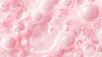 Close-up of iridescent soap bubbles with delicate reflections, creating a dreamy texture and vivid colors, perfect for abstract presentations and creative concepts