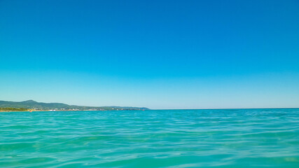 Sea coast in Vada, Tuscany, Italy.