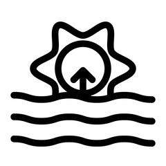 Sunrise icon template