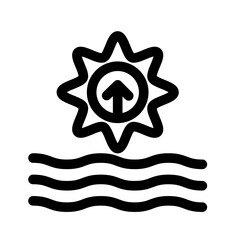 Sunrise icon template