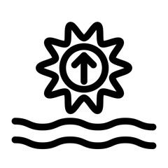 Sunrise icon template