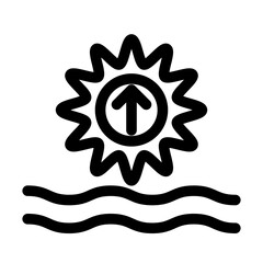 Sunrise icon template