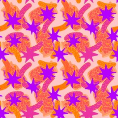 Summer vegetable seamless cucumber pattern for wrapping paper and fabrics