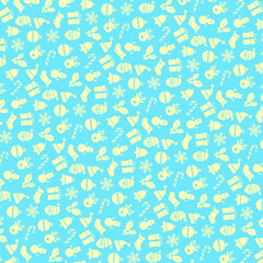 Festive Gift Wrap Winter Holidays Card Yuletide Pattern Kwanzaa Design Hanukkah Happy Holidays Seasons Greetings 1132