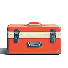Old Metal Toolbox Photo on Transparent Background