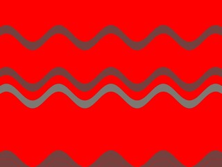 Seamless wavy pattern, red and gray abstract background, modern design.