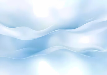 Fototapeta premium Abstract white background with light blue water ripples and blurred, defocused lights for design