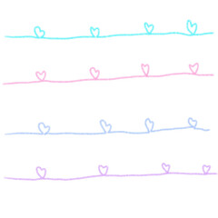 pattern with hearts on white backgroung. 