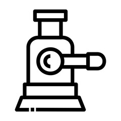 hydraulic jack Line Icon