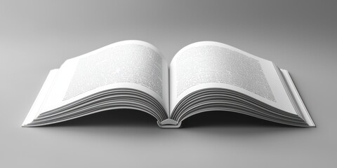 Obraz premium An Open Book with Pages Filled with Tiny Text
