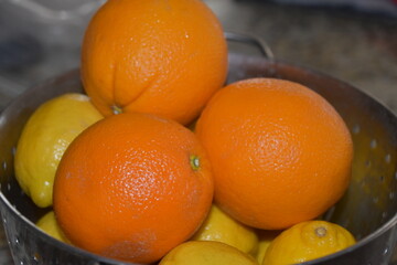 lemons and oranges