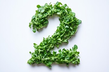 The second item features young green arugula sprouts against a white backdrop