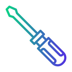 screwdriver Line Gradient Icon