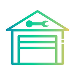workshop Line Gradient Icon