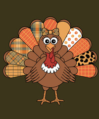 Obraz premium Turkey thanksgiving Illustration