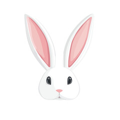 Obraz premium Easter Bunny Rabbit Ears Icon with Bunny Mask