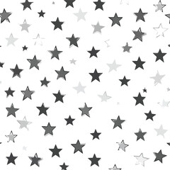 Fototapeta premium Retro White and Grey Star Seamless Pattern Background