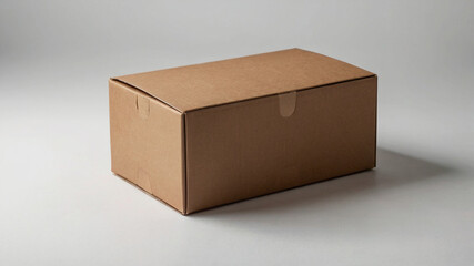 cardboard box on a white background