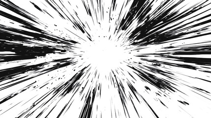 Abstract Black and White Grunge Burst Background Texture