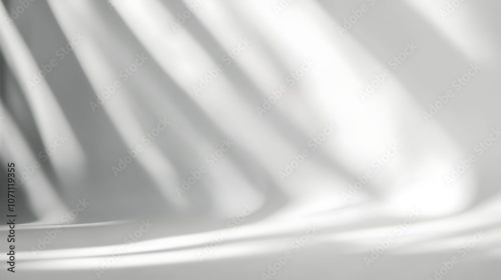 Poster blurred overlay effect for photo and mockups, wall texture with organic drop diagonal shadow and ray