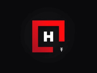 Minimalist H Logo Design Simple Vector Graphic Modern Icon