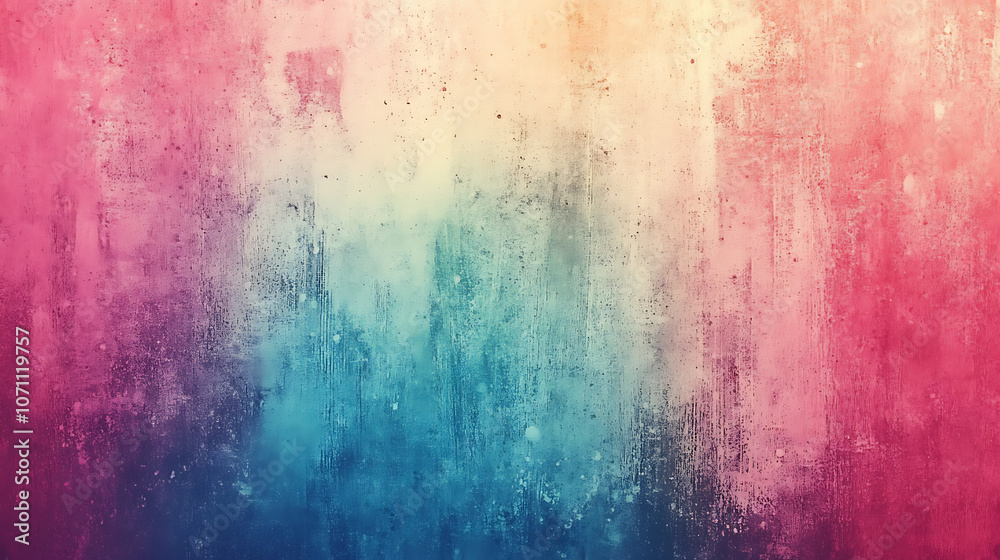 Poster Abstract trendy colorful gradient noisy grain background texture