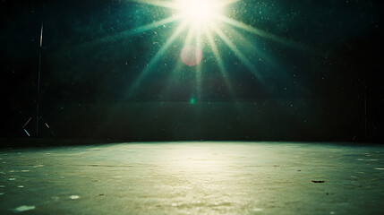 Fototapeta premium Designed film texture background with heavy grain, dust and a light leak Real Lens Flare Shot in Studio over Black Background