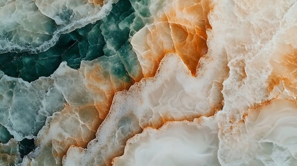 Obraz premium marble onyx a combination of white, brown and dark green with beautiful veins, texture background