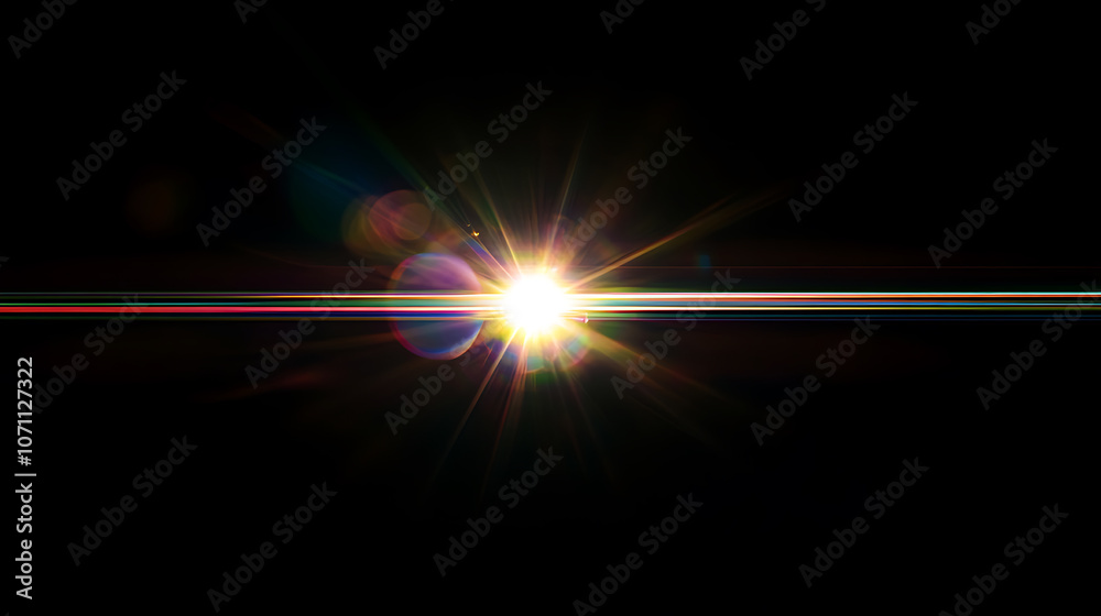 Leinwandbilder prism light leak texture for photo overlay and effect, lens flare in abstract background, bokeh effe
