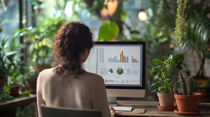 Financial Projection Spreadsheets: Illustrate detailed financial projection spreadsheets, showcasing graphs and data that inform business planning and forecasting.Generated with AI 