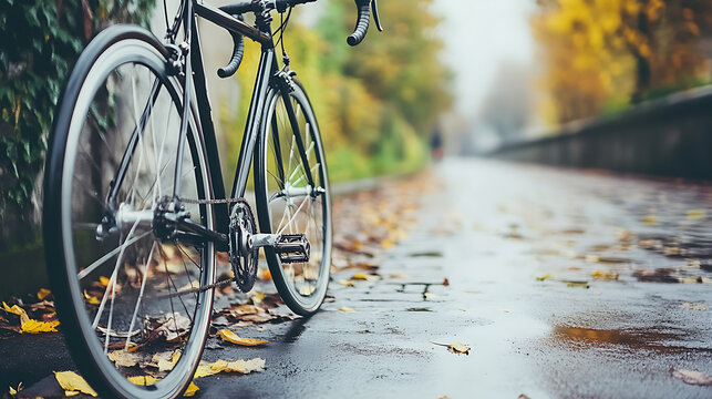 Vector illustration of a black line bicycle, featuring a fixed gear and single speed, isolated on white background