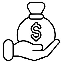 Revenue  Icon Element For Design