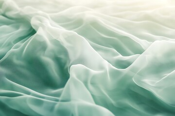 Obraz premium Light mint green fabric texture, fresh and soft, fabric.