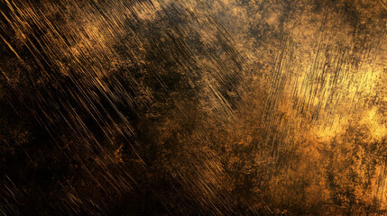 Obraz premium Luxury Gold Metal Texture: a luxurious gold brushed steel texture background, ideal for elegant and sophisticated themes.AI Generated 