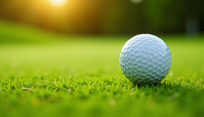 Obraz premium Golf Ball on the Green