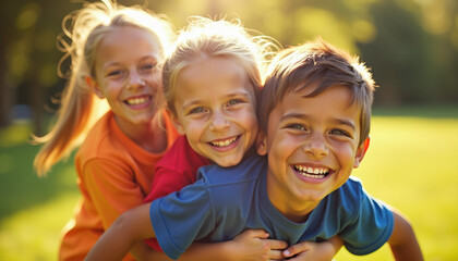Fototapeta premium Children's Joyful Moments