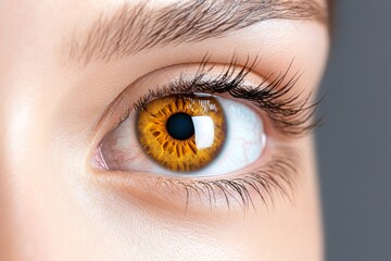 Old-fashioned eye drawing with antique color tones and detailed shading in a Victorian style