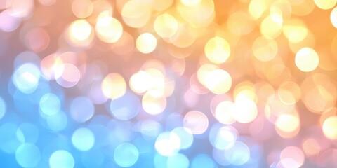 Colorful bokeh background with warm and cool tones, perfect for creating a vibrant and festive atmosphere.