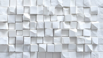 White Square Cube Boxes: A random arrangement of white square cubes, ideal for a background.Generated by AI 