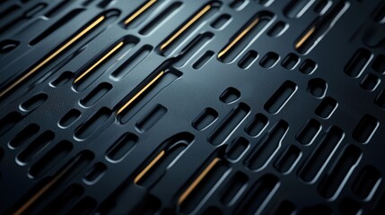 Abstract black and gold textured surface design