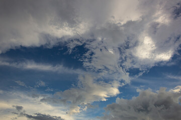Obraz premium Cloudscape has been developing in gorgeous form. The clouds have been developing in gorgeous form.