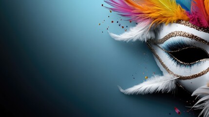 Masquerade elegance: carnival Venetian mask blending tradition, mystery, reflecting intricate craftsmanship, timeless allure of hidden identities during vibrant festivities.