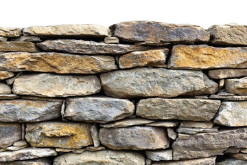 Fototapeta premium Stacked Stone Wall with Natural