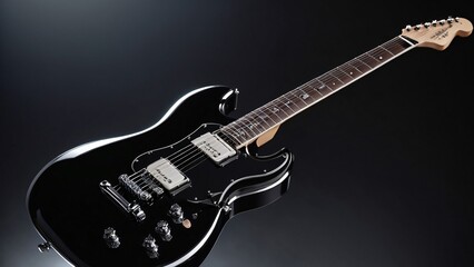 Obraz premium electric guitar on black