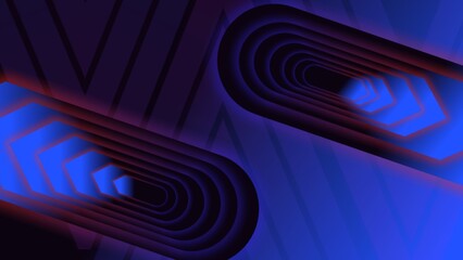 Abstract fast speed lines background illustration. Creative horizontal light speed wallpaper. Colorful gradient black background with space for text. Modern template for graphic or banner design.