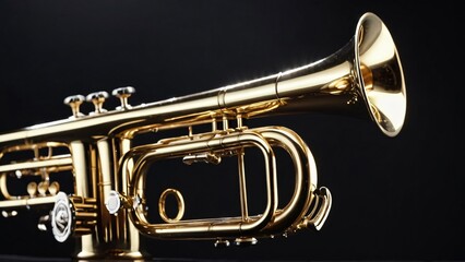 trumpet isolated on white