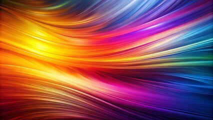 Obraz premium Abstract Curved Lines of Vivid Hues Blending Into a Kaleidoscope of Colors