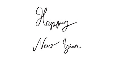 Happy new year 2025 2024 tome calendar ecember january month event part merry christmas xmas calligraphy script hand written lettering holiday winter season sale advertisement product label marketing 