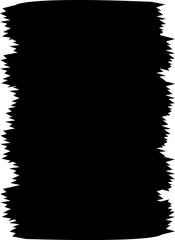 Vector graphic of black and white brush frame.